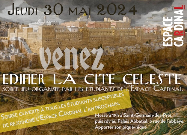 Soirée jeu: Venez édifier la cité céleste ! Jeudi 30 mai 2024